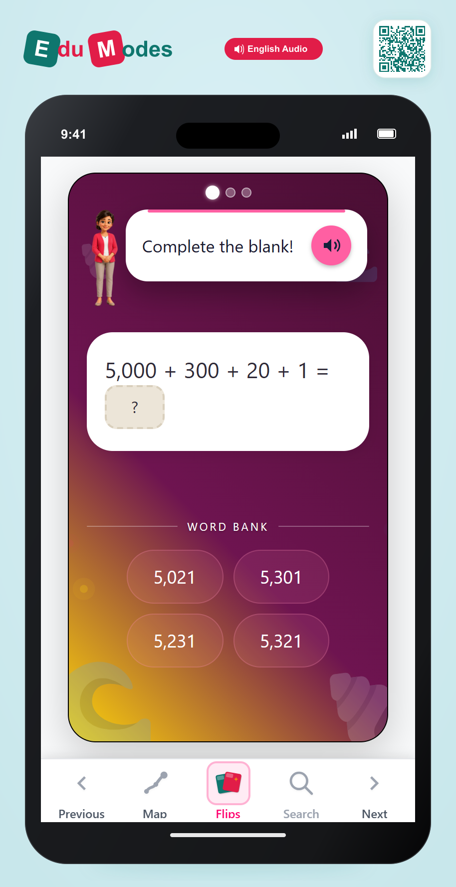Expanded Form to Standard Form (4-digit) - Interactive Learning Game Preview