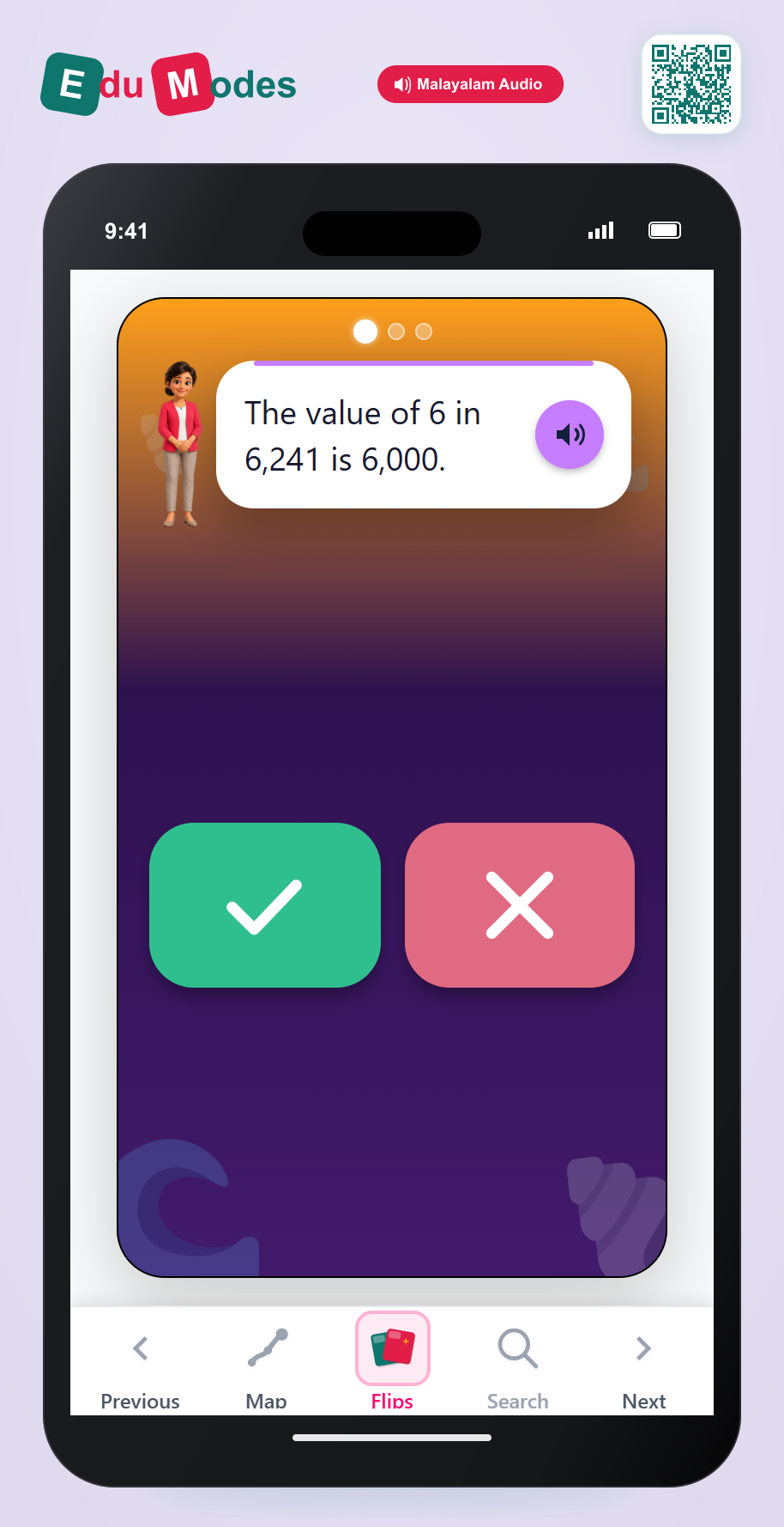 Value of the Thousands Digit (Malayalam) - Interactive Learning Game Preview
