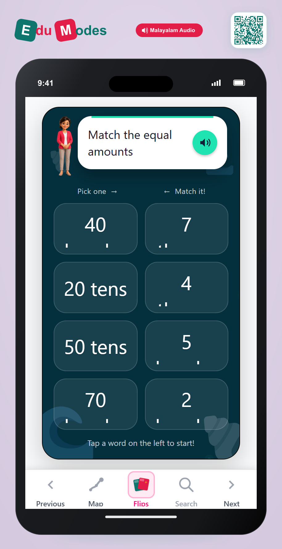 Convert to Larger Units - Place Values (Malayalam) - Interactive Learning Game Preview