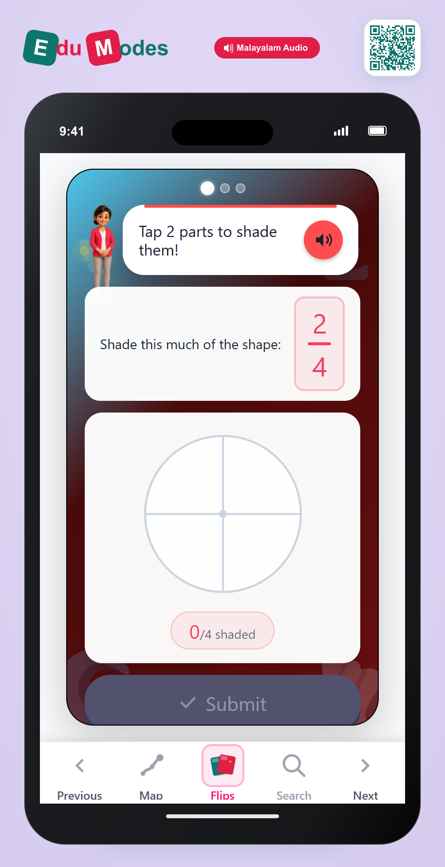 Multiple Quarters (Malayalam) - Interactive Learning Game Preview