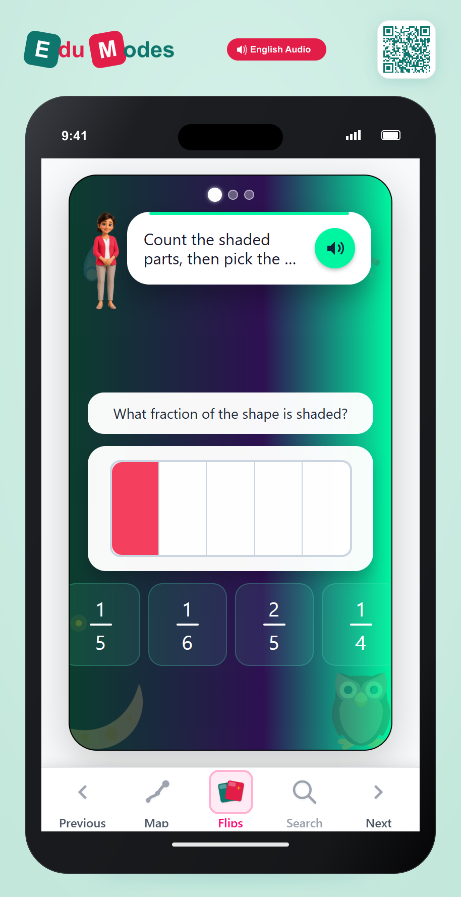 Larger Denominators - Interactive Learning Game Preview