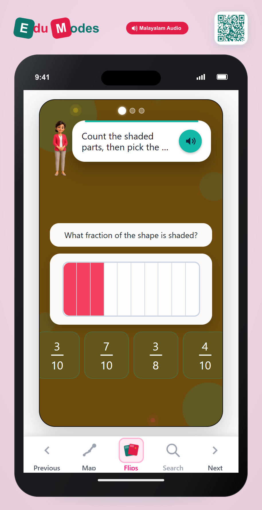 Tenths and Beyond (Malayalam) - Interactive Learning Game Preview