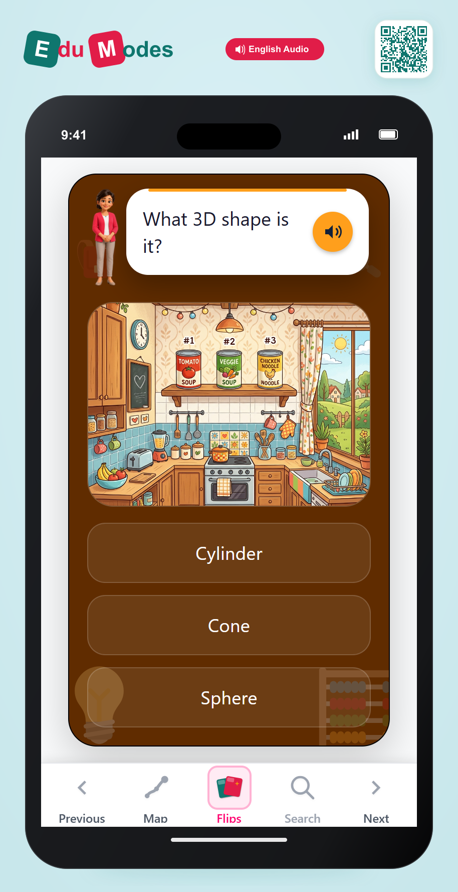 Find the Shape in Kitchen - Interactive Learning Game Preview