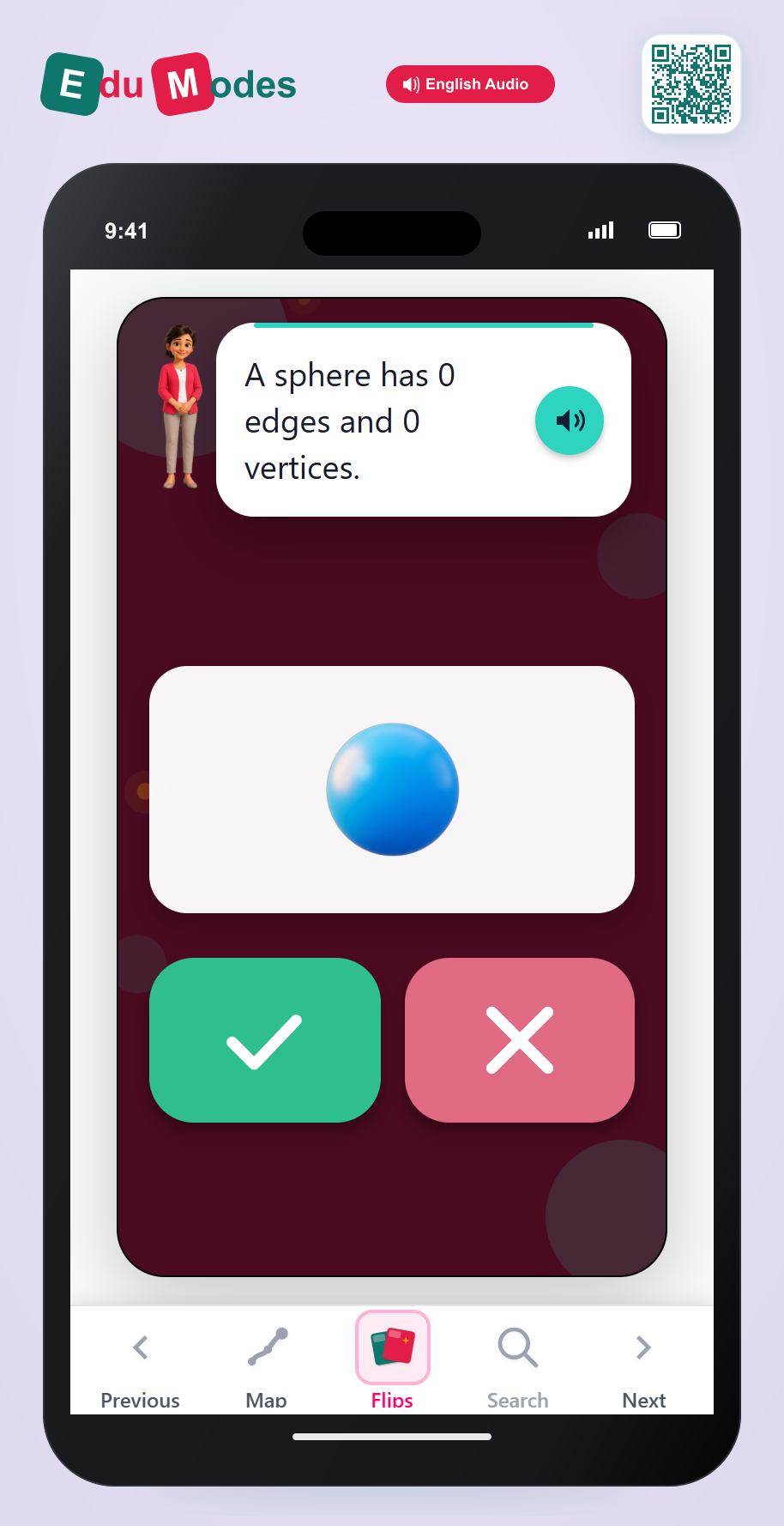 Sphere attributes - Interactive Learning Game Preview