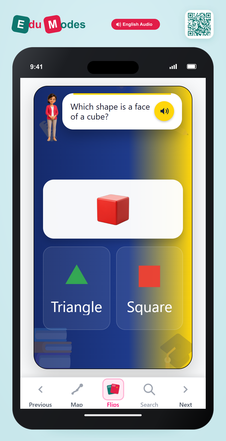 Cube Faces - Interactive Learning Game Preview