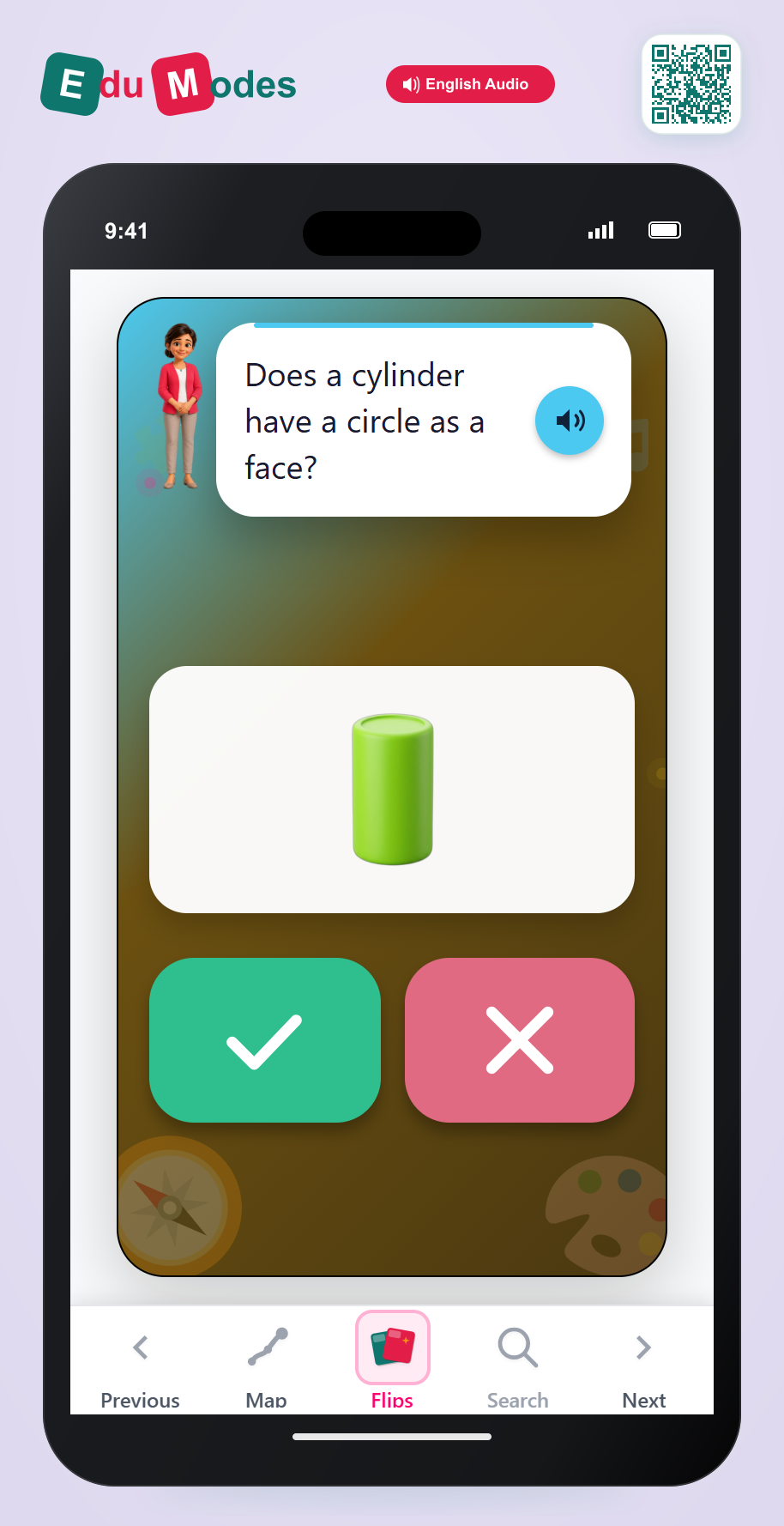 Cylinder Faces True False - Interactive Learning Game Preview