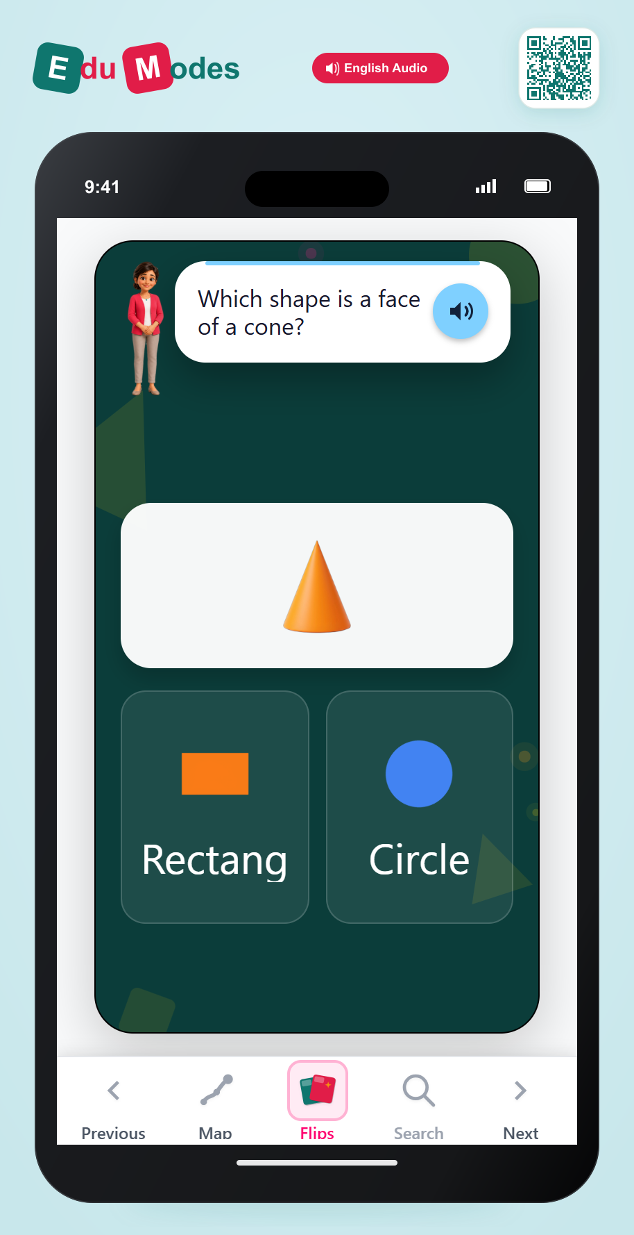 Cone Faces - Interactive Learning Game Preview