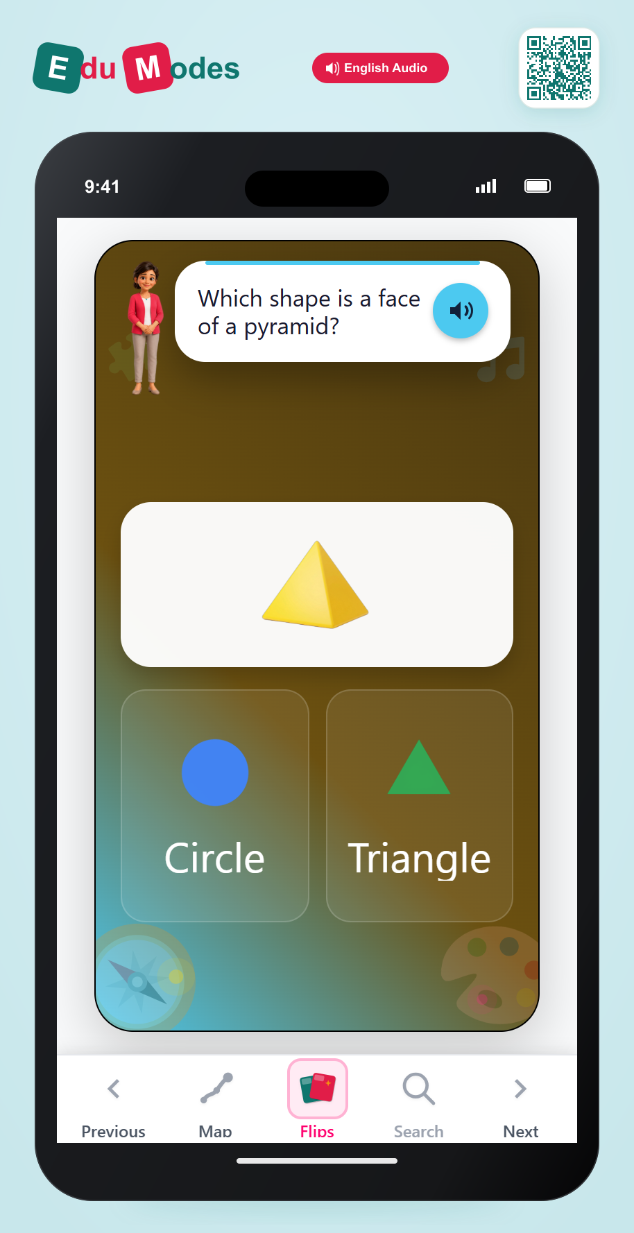 Square Pyramid Faces - Interactive Learning Game Preview