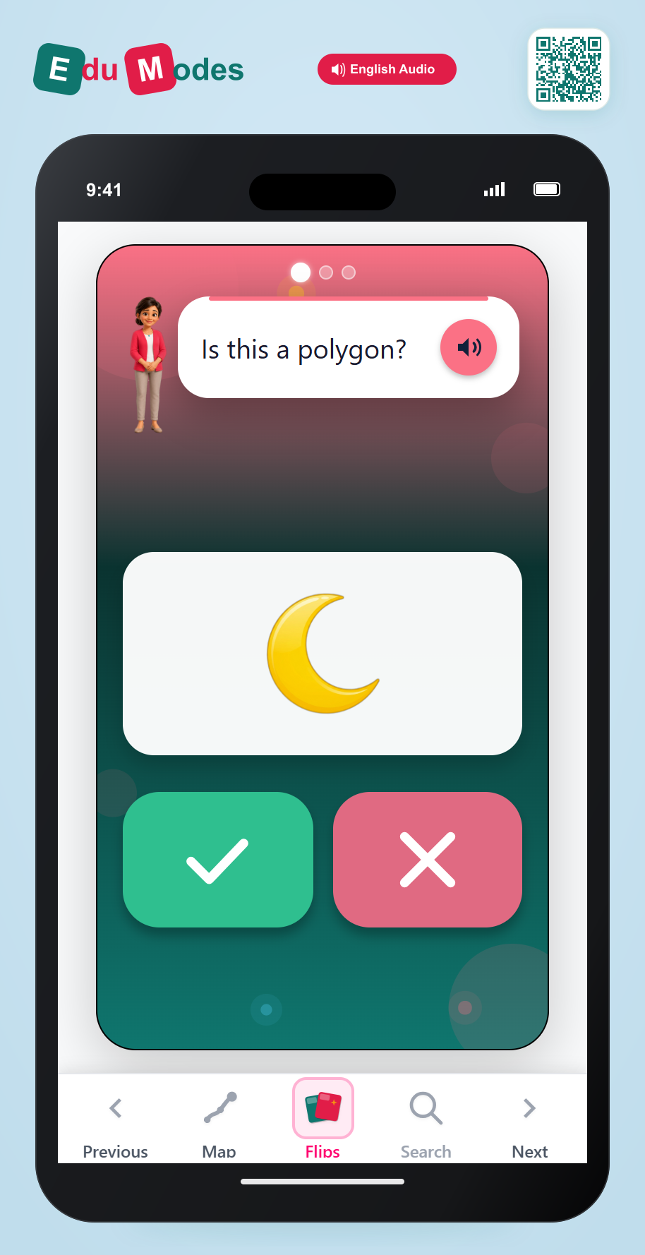 Straight vs Curved Sides - Interactive Learning Game Preview