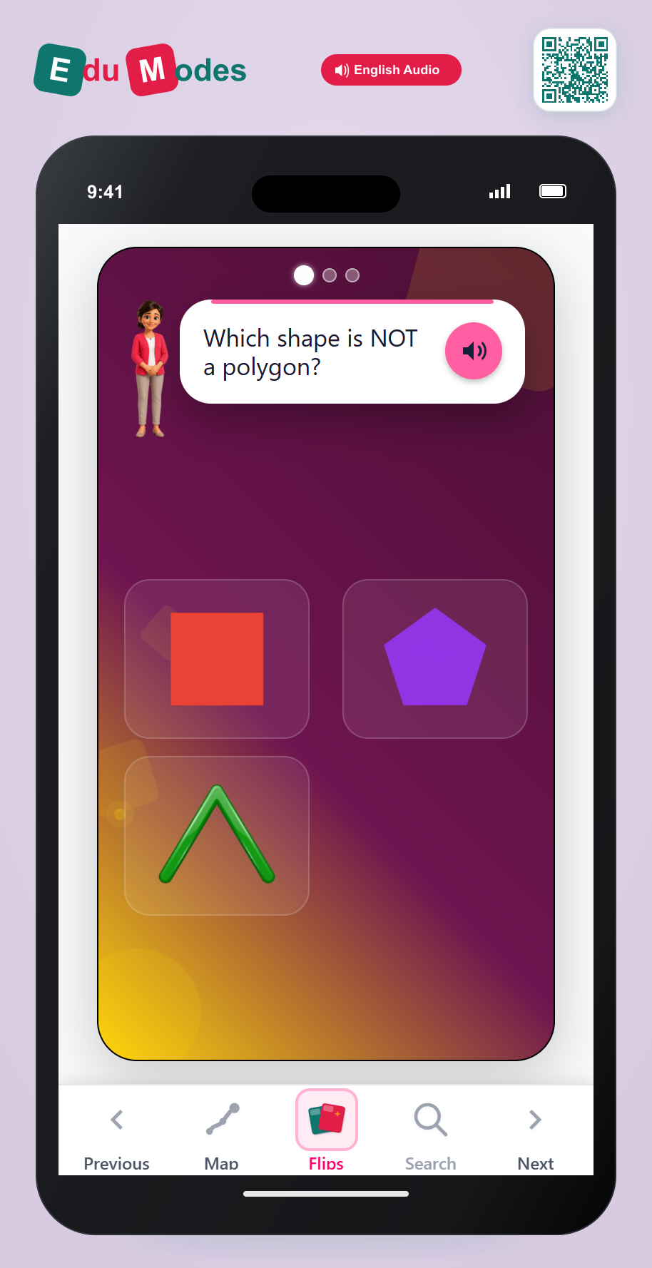 Which is NOT a polygon? - Interactive Learning Game Preview