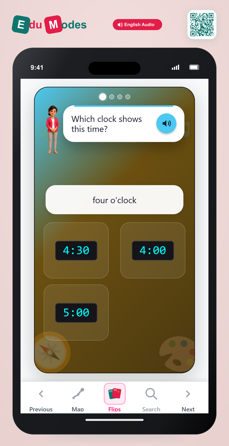 Exact Hours - Digital Clocks - Interactive Learning Game Preview