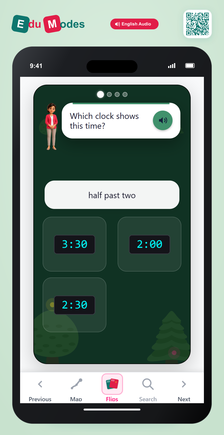 Half Hours - Digital Clocks - Interactive Learning Game Preview