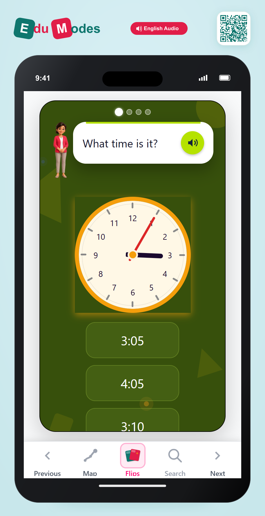 Read Clocks - 5-Minute Intervals - Interactive Learning Game Preview