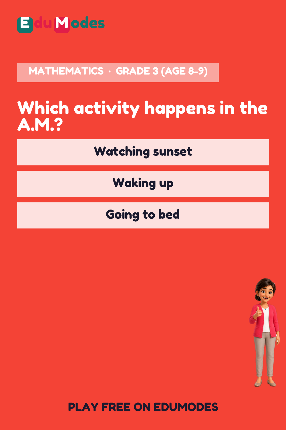 A.M. or P.M. - Review - Interactive Learning Game Preview