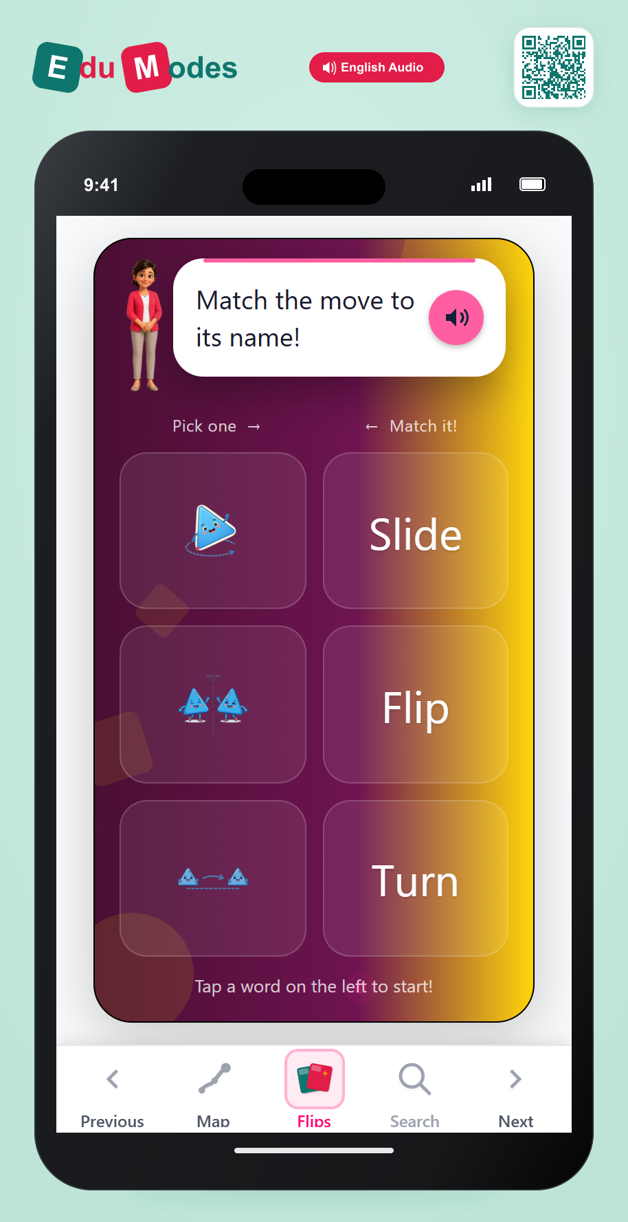 Match the Transformations - Interactive Learning Game Preview