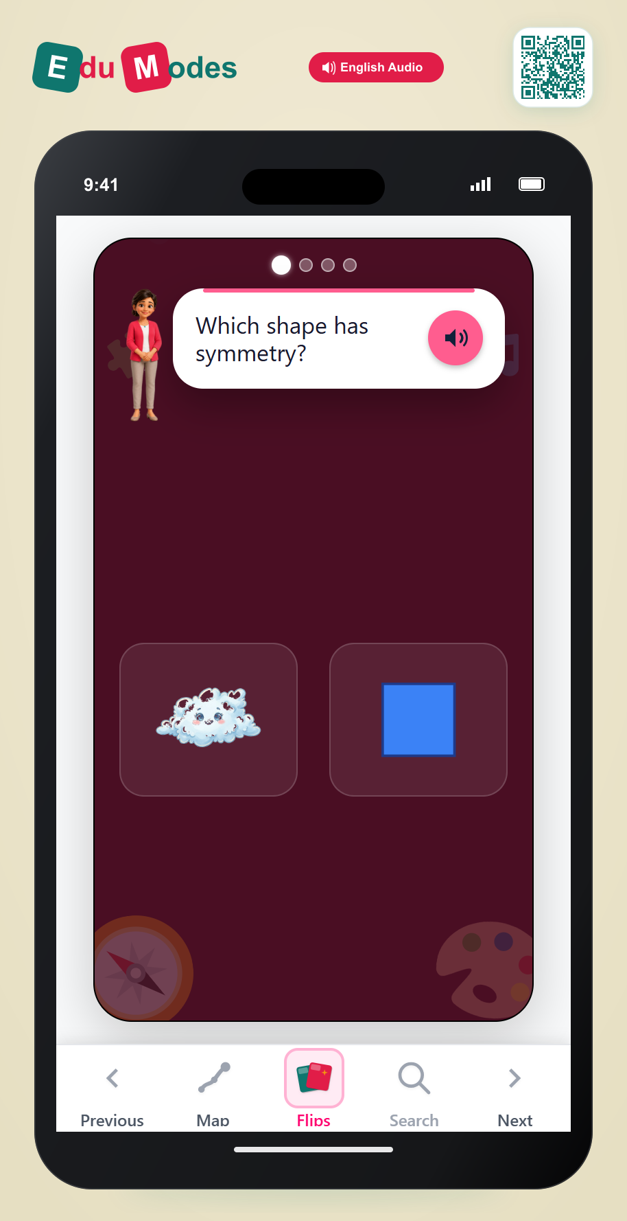 Find the Symmetrical Shape - Interactive Learning Game Preview