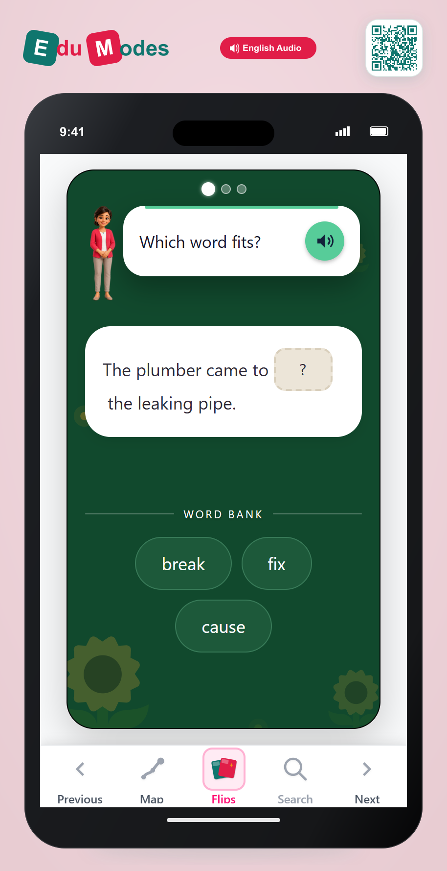 Match problems with their solutions - Signal Words - Interactive Learning Game Preview
