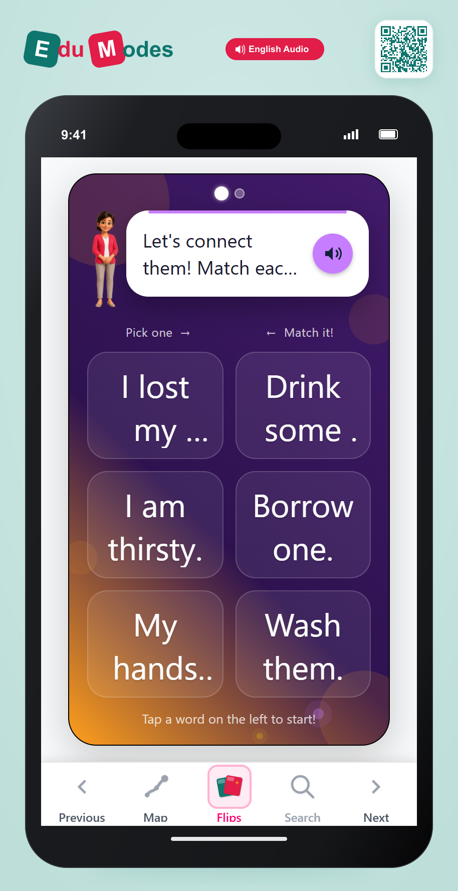 Match problems with their solutions - Matching Pairs - Interactive Learning Game Preview