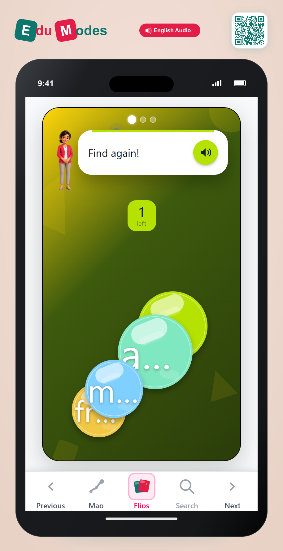 Sight words set 1: again, each, from, may, stop, than, when - Part 1 - Interactive Learning Game Preview