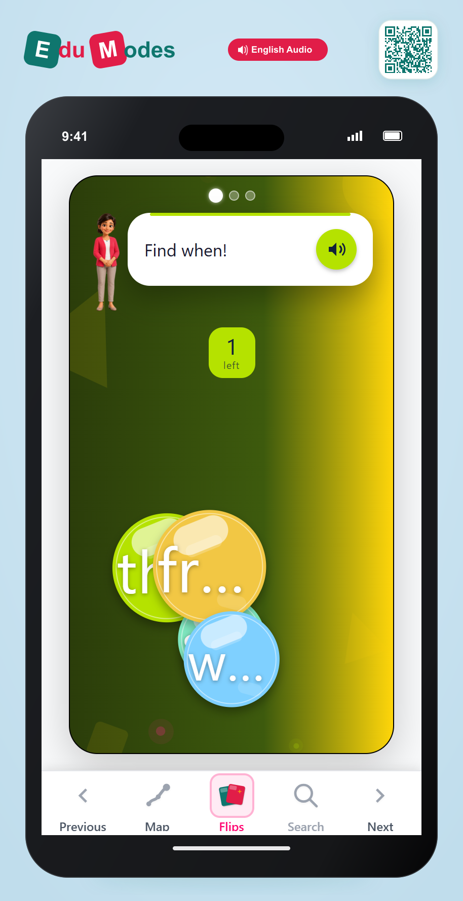 Sight words set 1: again, each, from, may, stop, than, when - Part 3 - Interactive Learning Game Preview