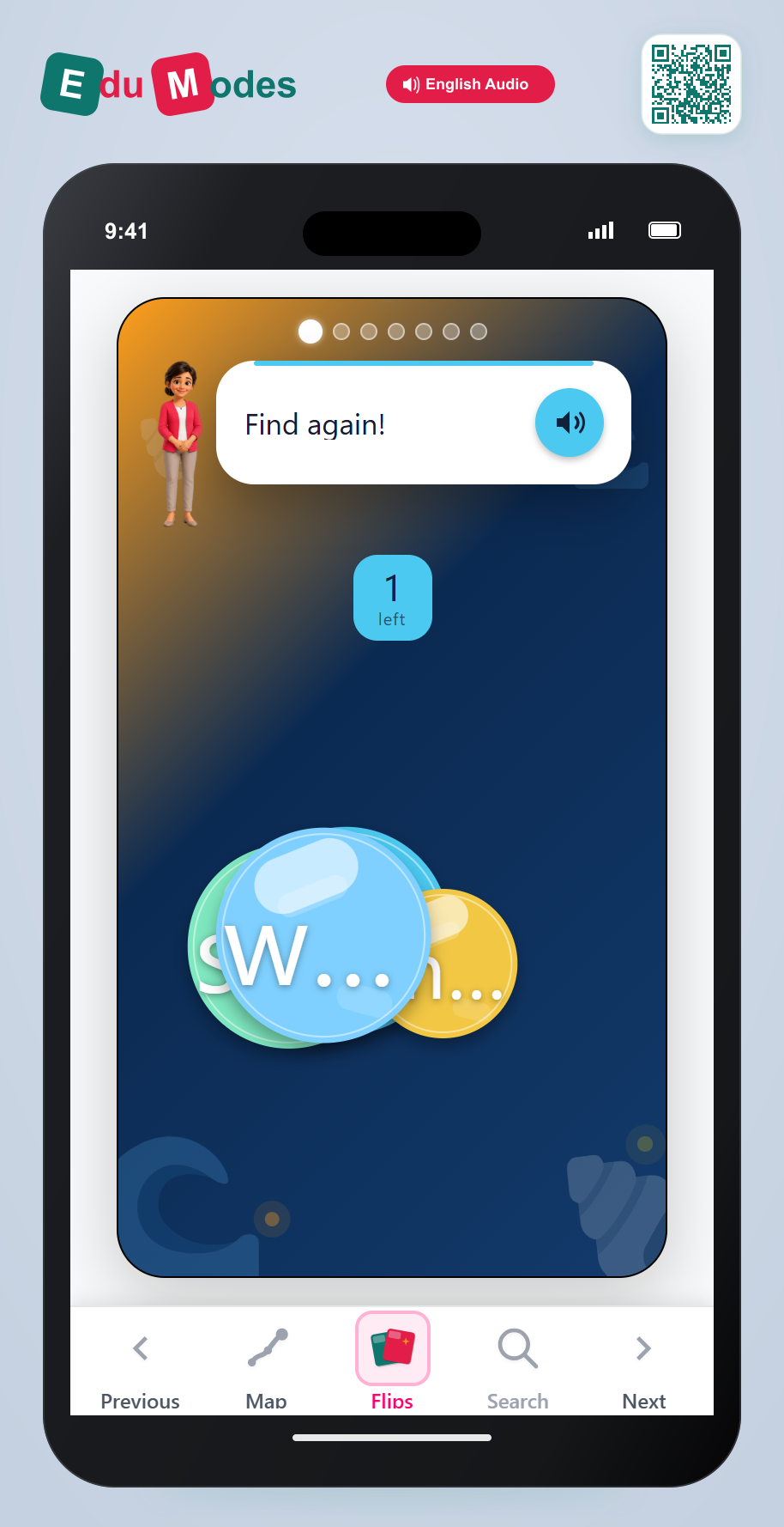 Sight words set 1: again, each, from, may, stop, than, when - Part 10 - Interactive Learning Game Preview