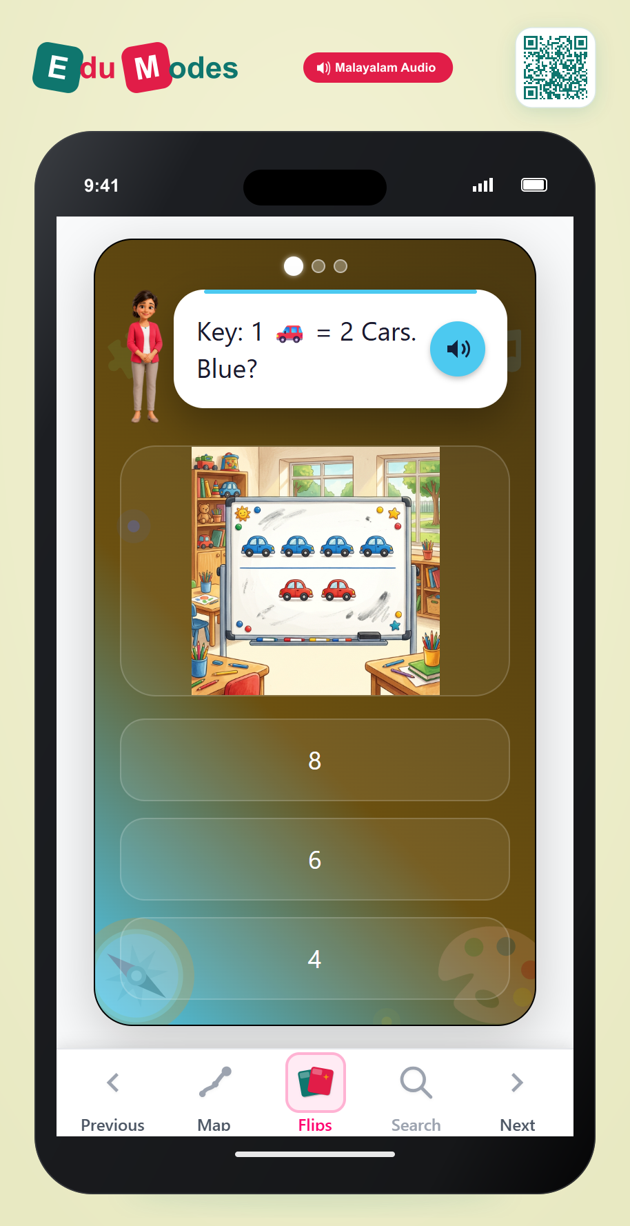 Interpret Pictographs - Scaled Key (Malayalam) - Interactive Learning Game Preview