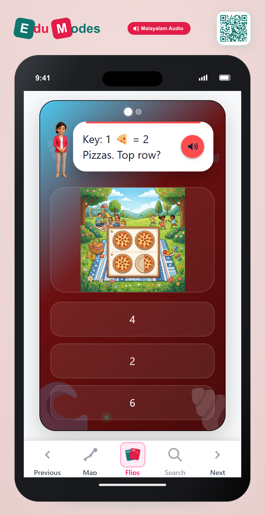 Interpret Pictographs - Half Symbols (Malayalam) - Interactive Learning Game Preview