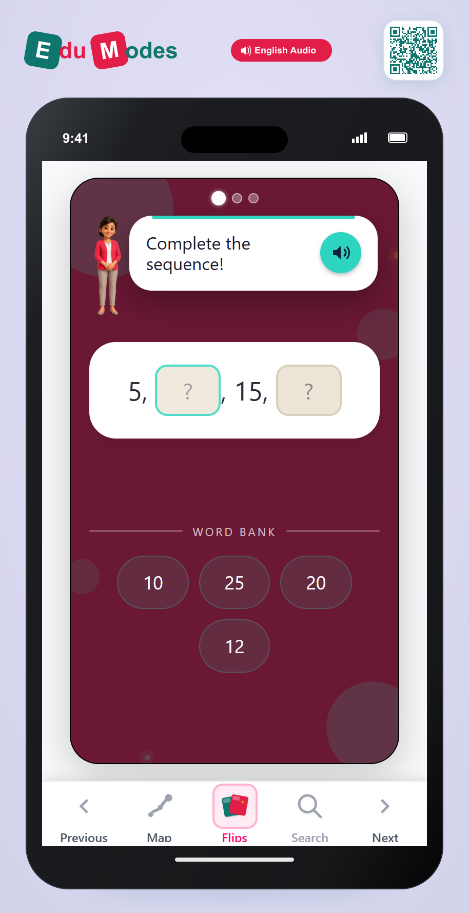 Skip-counting puzzles: Count by 5s - Interactive Learning Game Preview