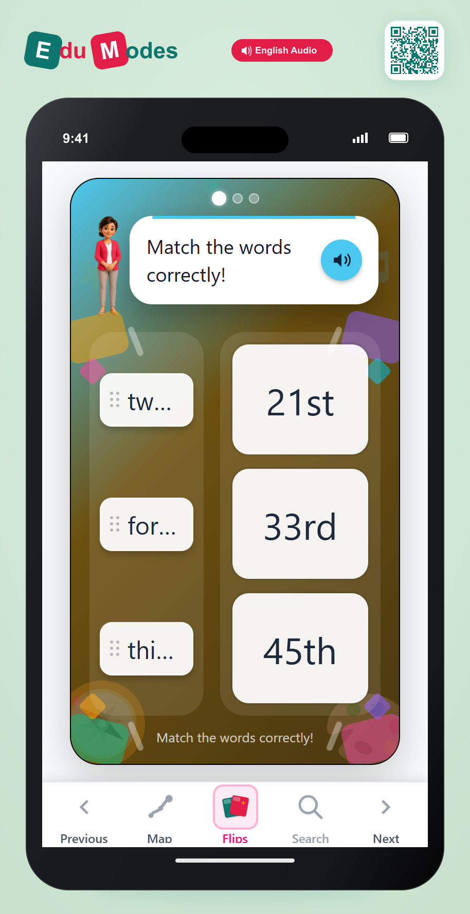 Matching Ordinals (Mixed) - Interactive Learning Game Preview