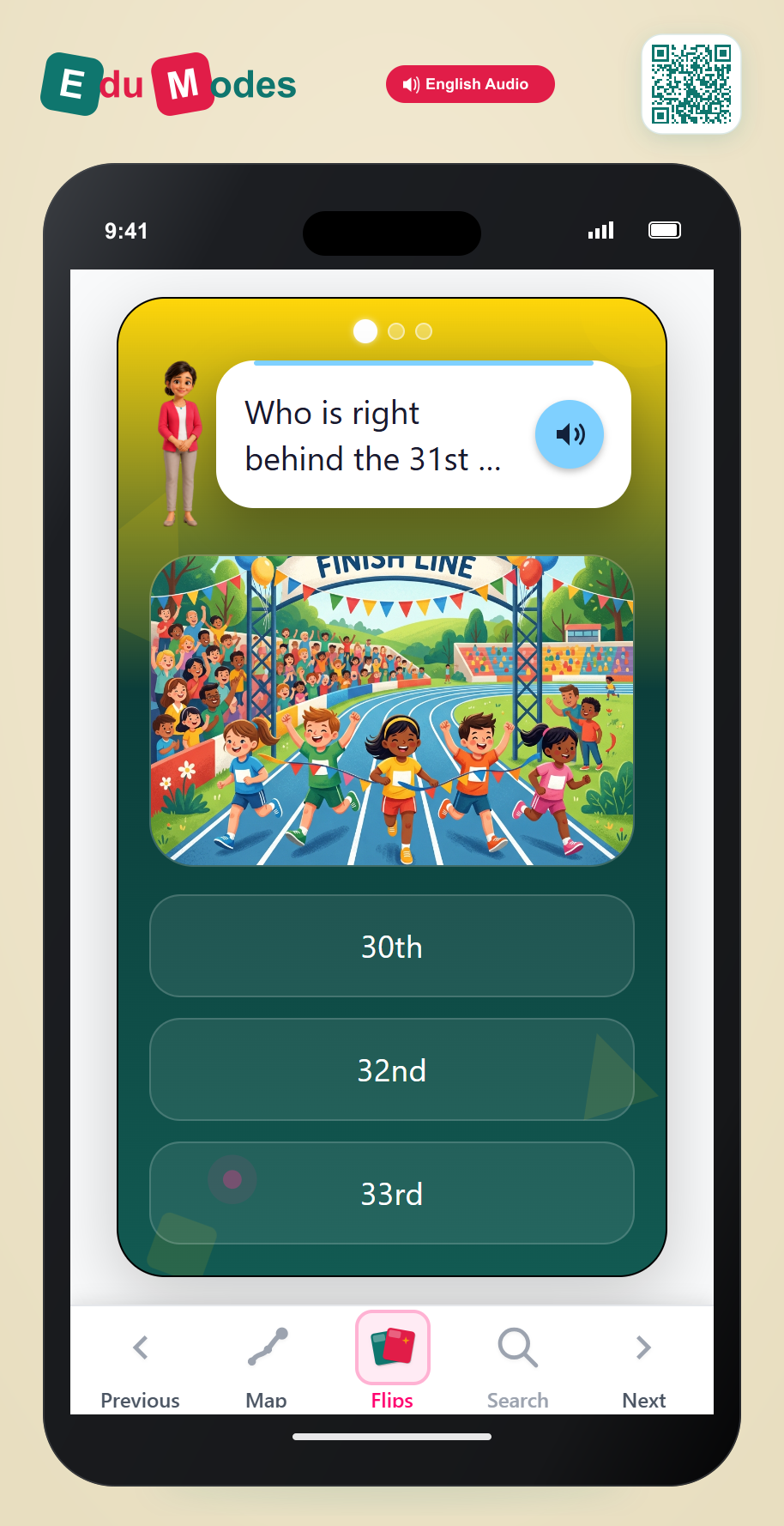 Ordinal Logic (Race Track) - Interactive Learning Game Preview