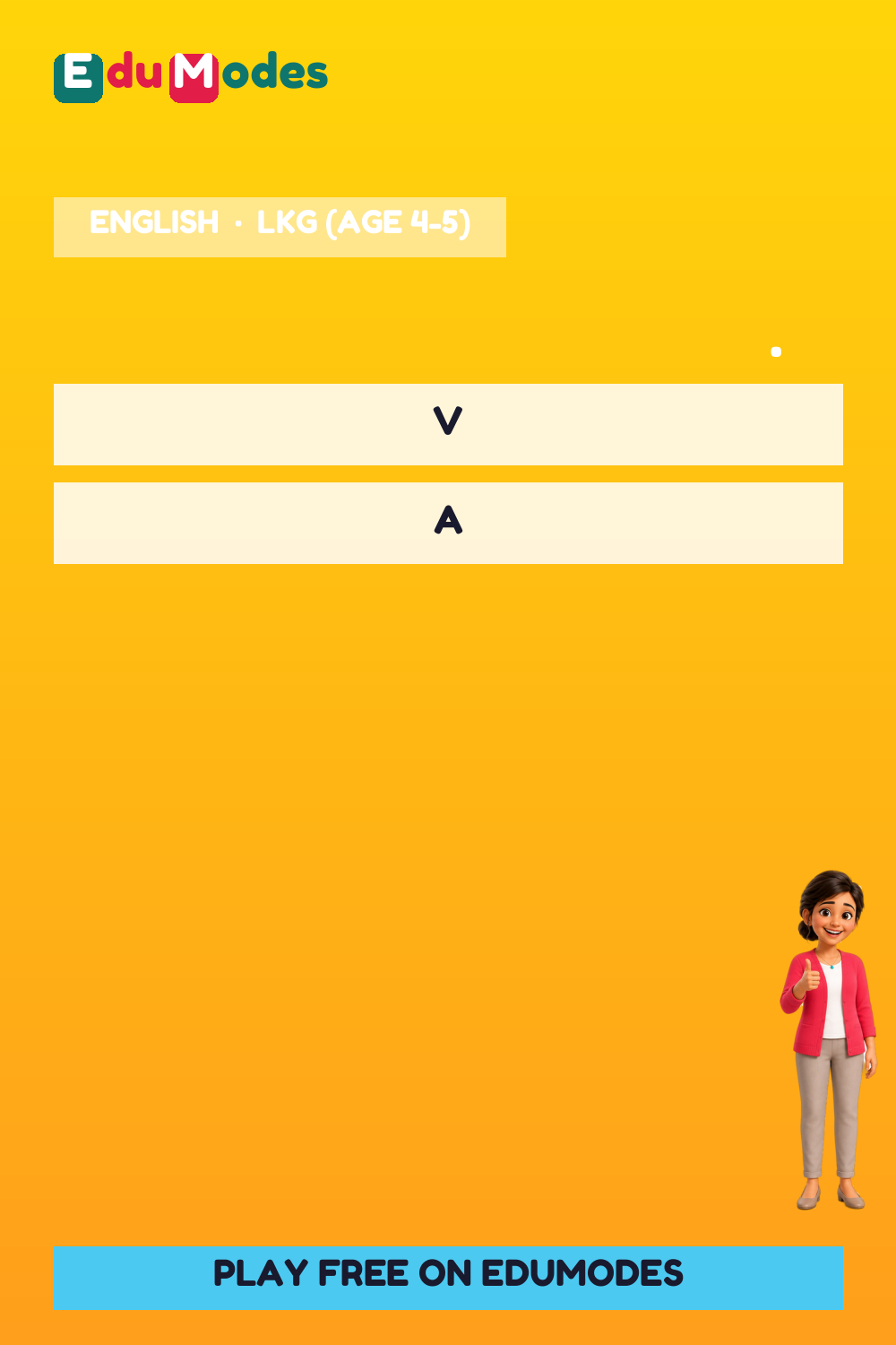 Listen & Find: A to E (Malayalam) - Interactive Learning Game Preview
