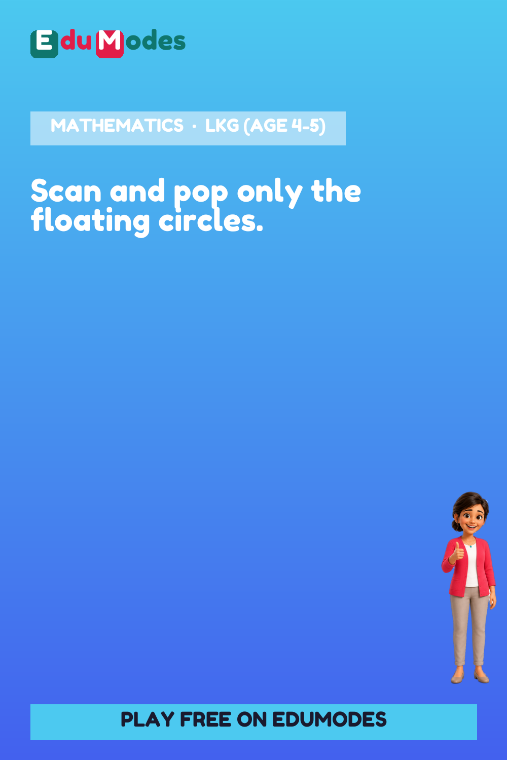 Pop the Circles (Malayalam) - Interactive Learning Game Preview