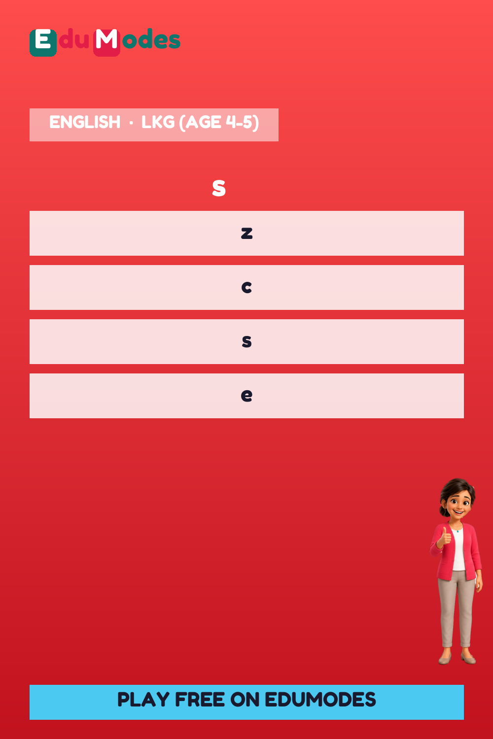 Lowercase Letters s, t, u (Malayalam) - Interactive Learning Game Preview
