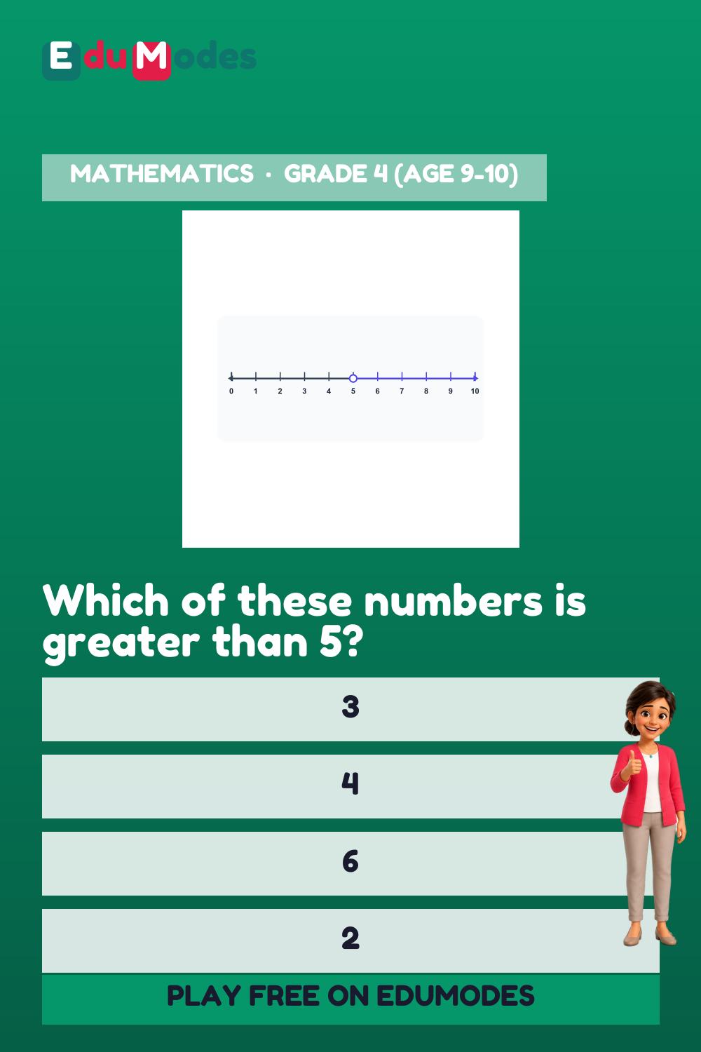 Find Numbers Greater Than a Target Value - Interactive Learning Game Preview