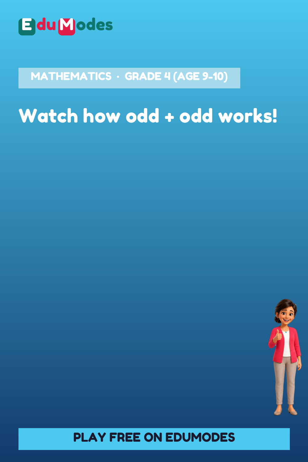 Why Odd Plus Odd Is Even - Intro Video - Interactive Learning Game Preview