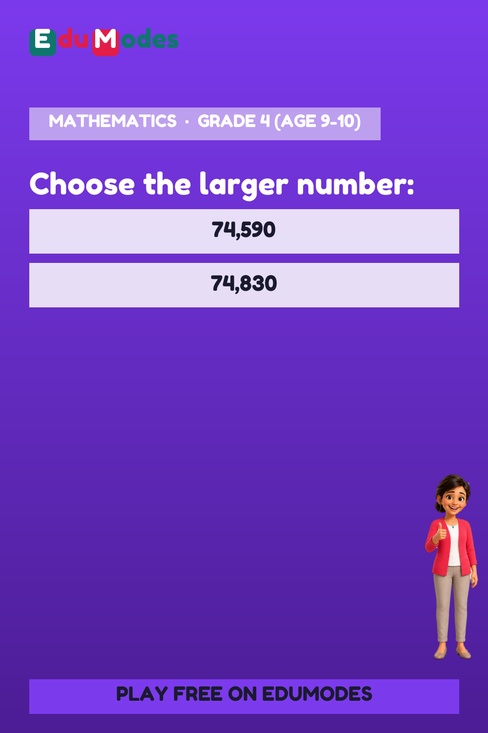 Compare Hundreds and Tens Place - Interactive Learning Game Preview