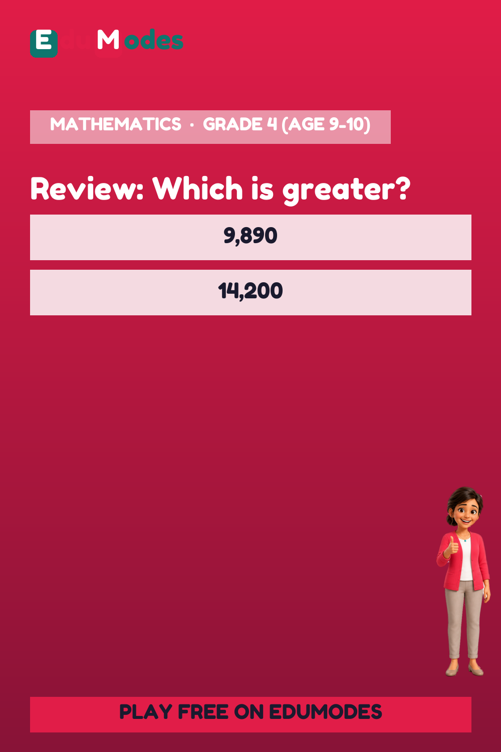 Compare Five Digits Review - Interactive Learning Game Preview