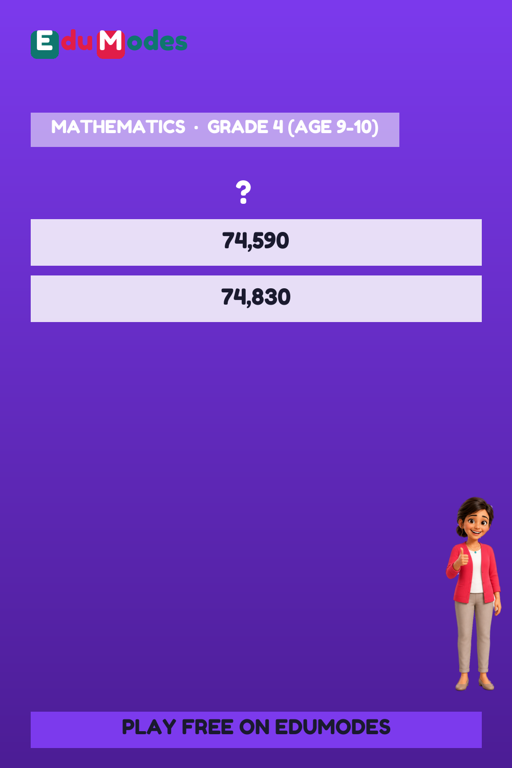 Compare Hundreds and Tens Place (Malayalam) - Interactive Learning Game Preview