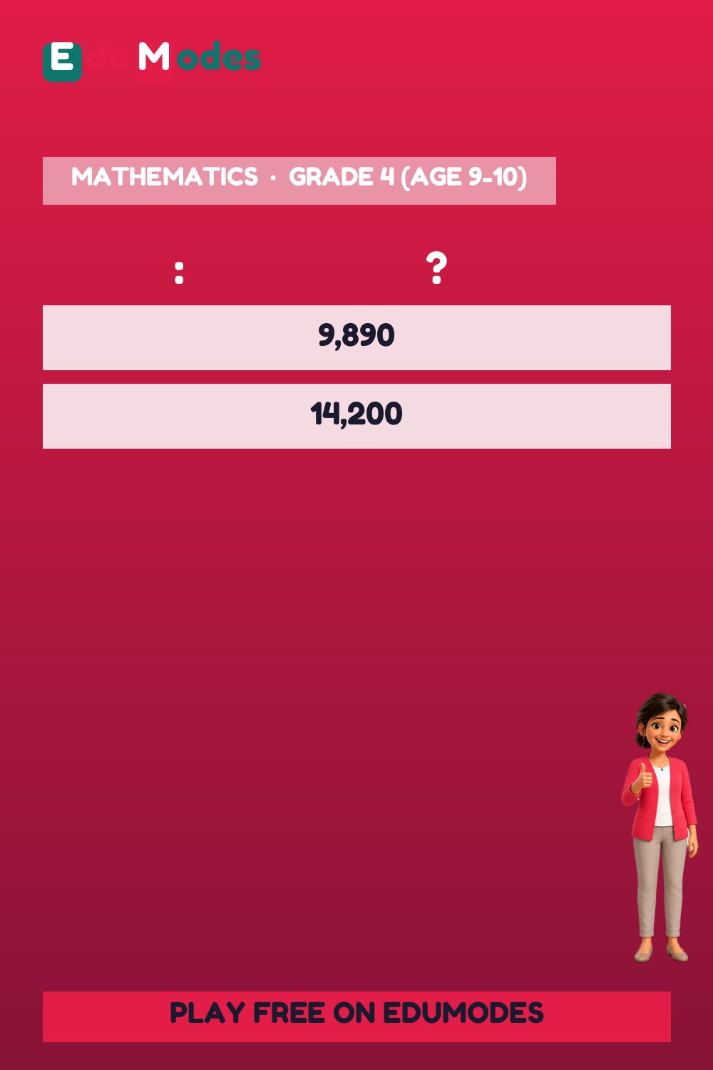 Compare Five Digits Review (Malayalam) - Interactive Learning Game Preview