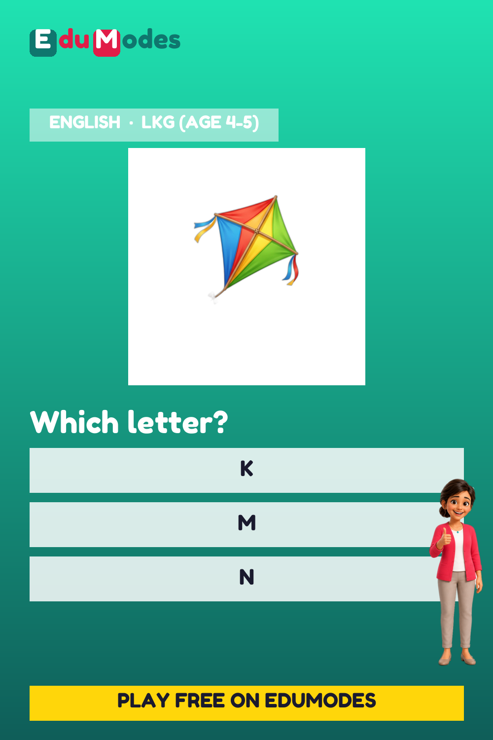 Review: Letters K, M, N, W, Z - Interactive Learning Game Preview