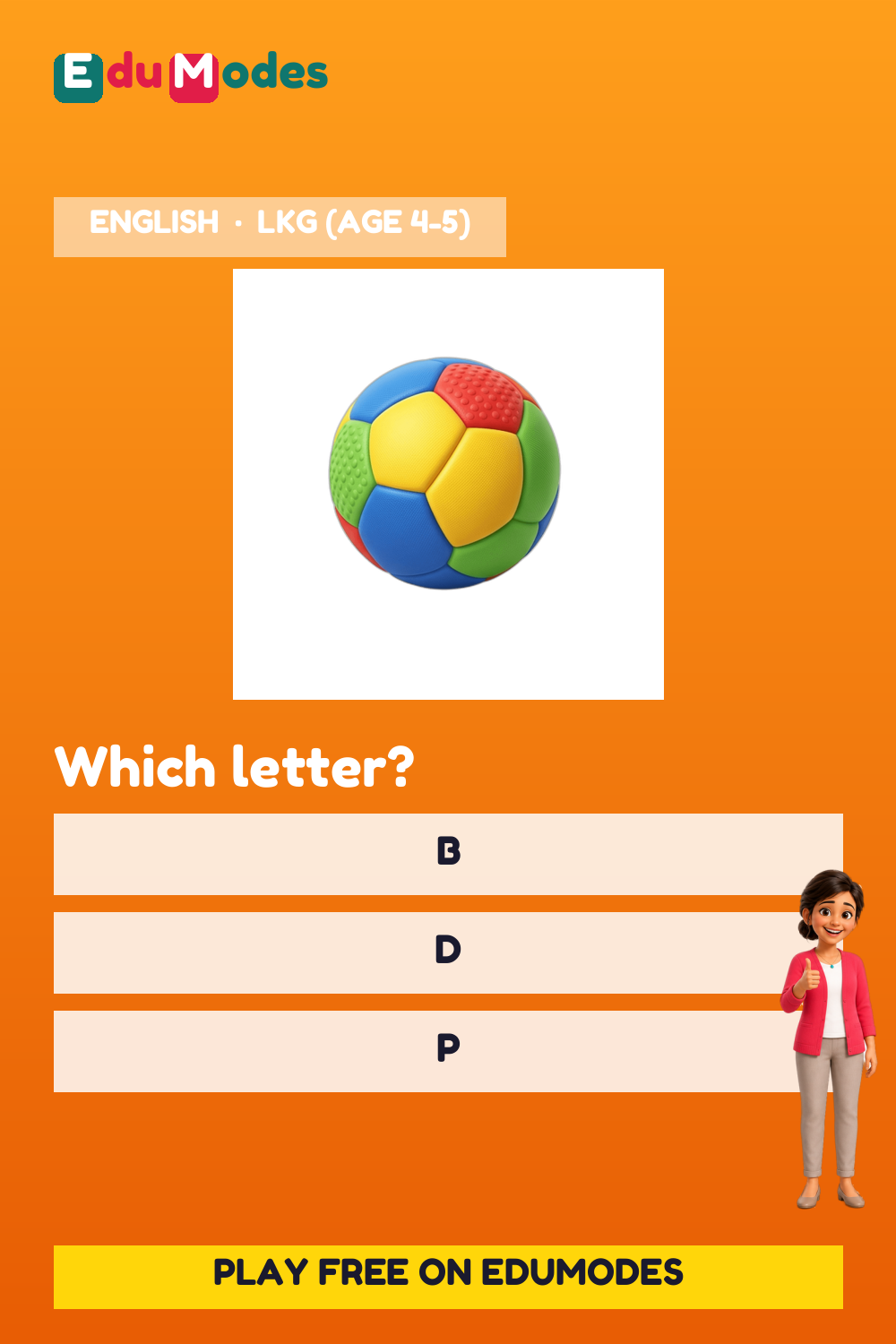 Review: Letters B, D, P, R - Interactive Learning Game Preview
