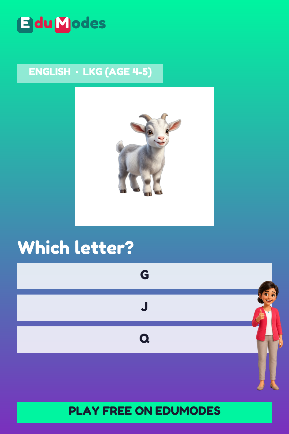 Review: Letters G, J, Q - Interactive Learning Game Preview