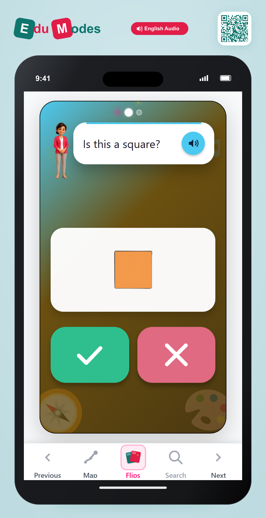 Is it a Square? (Yes) - Interactive Learning Game Preview