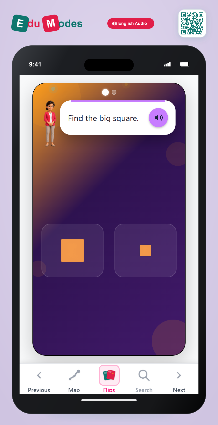 Big and Small Squares - Interactive Learning Game Preview