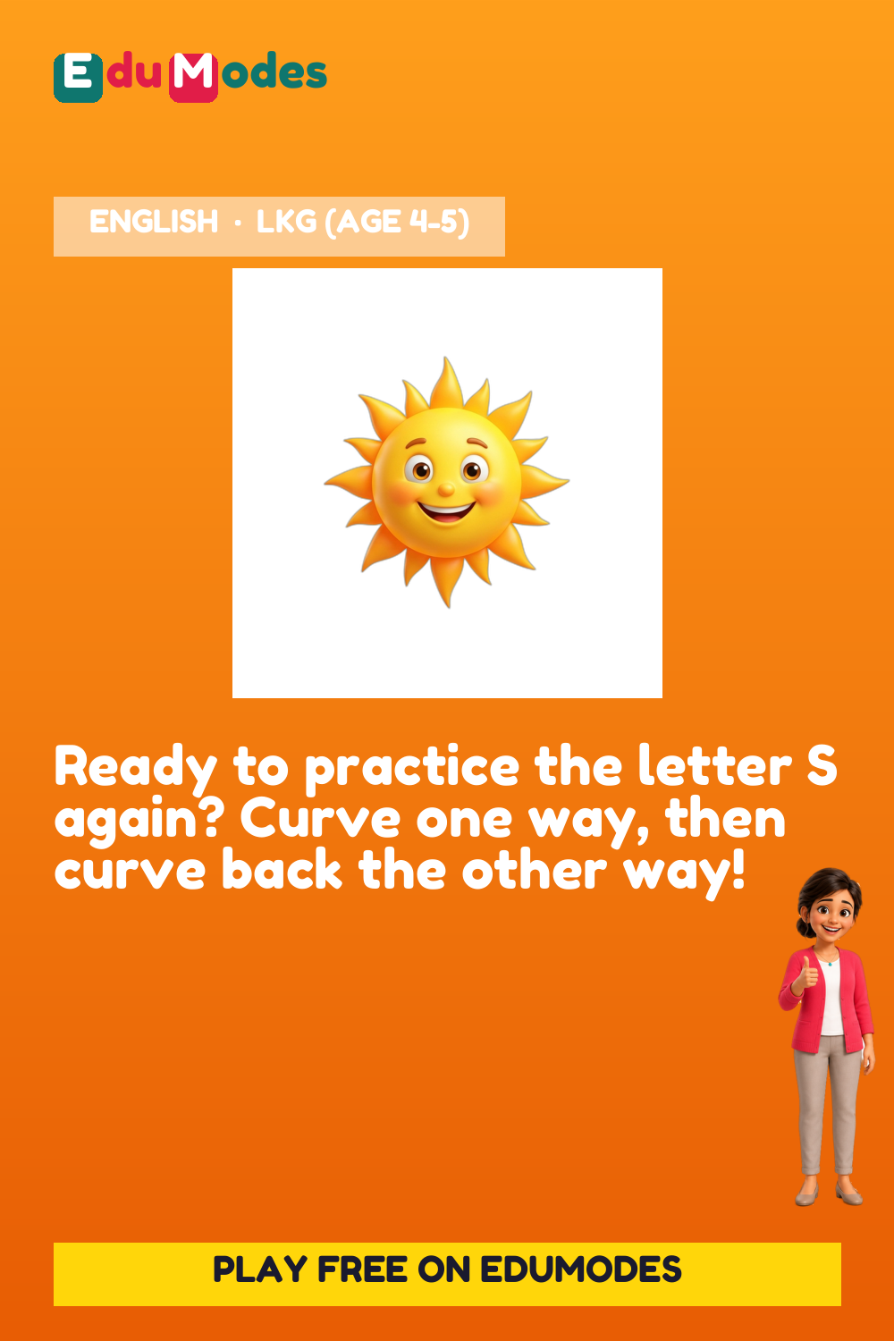 Trace the Letter S Again - Interactive Learning Game Preview