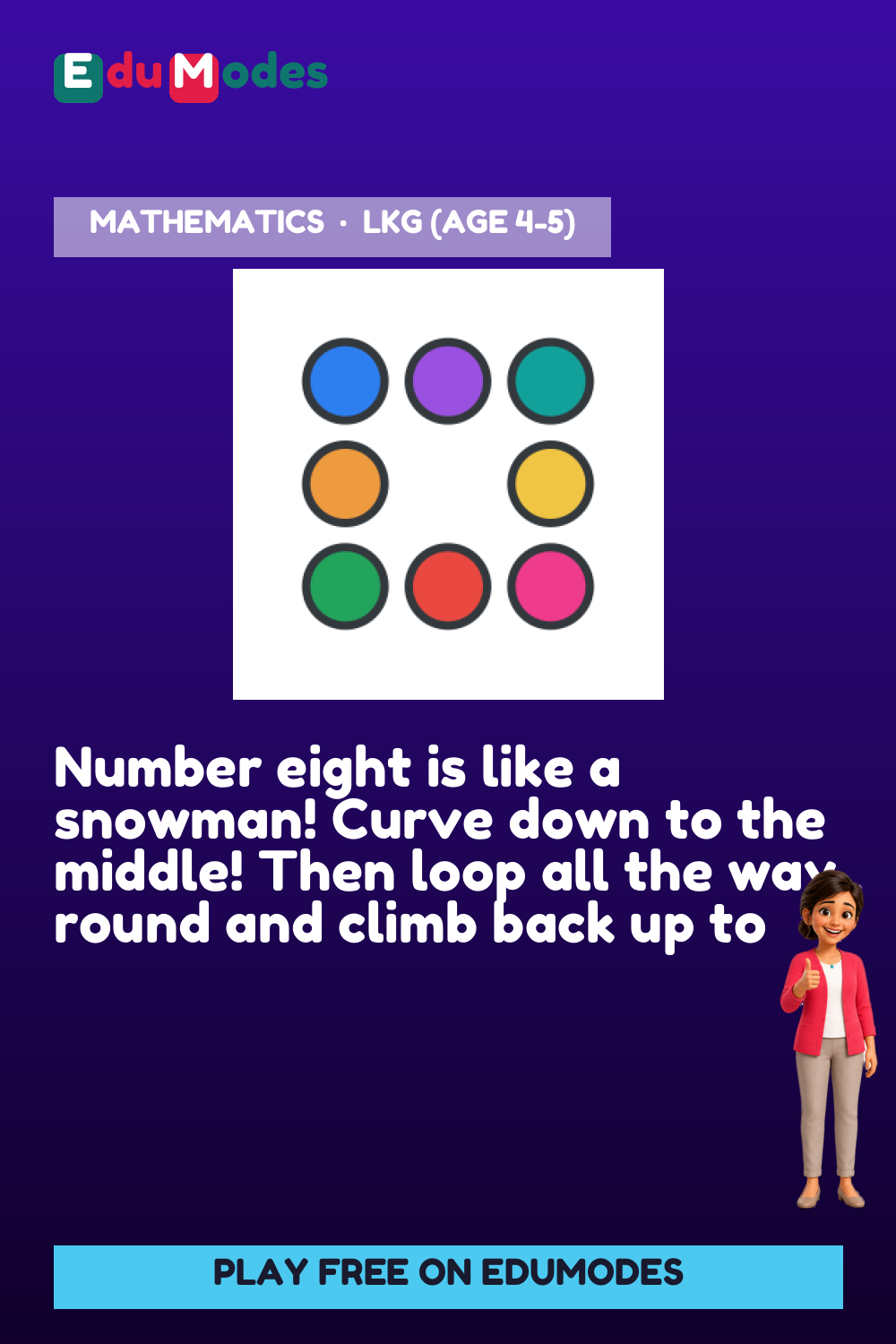 Trace the Number 8 - Interactive Learning Game Preview