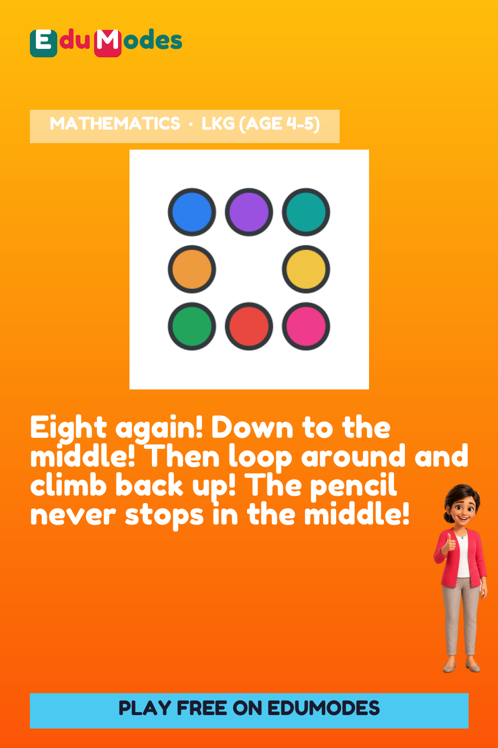 Trace the Number 8 Again - Interactive Learning Game Preview