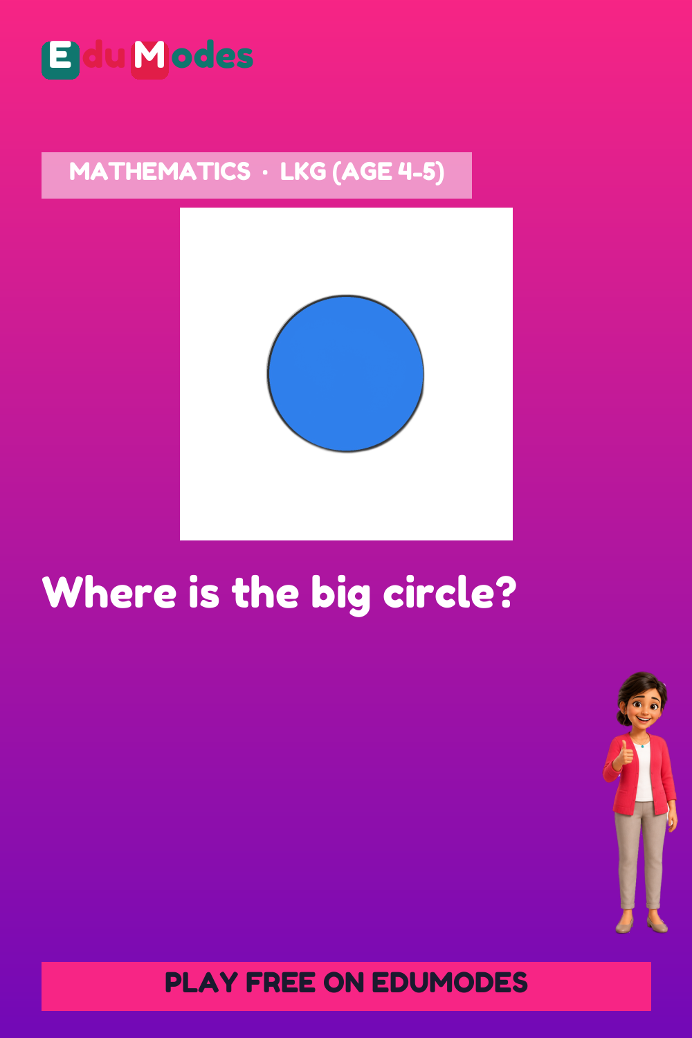 Big and Small Circles - Interactive Learning Game Preview