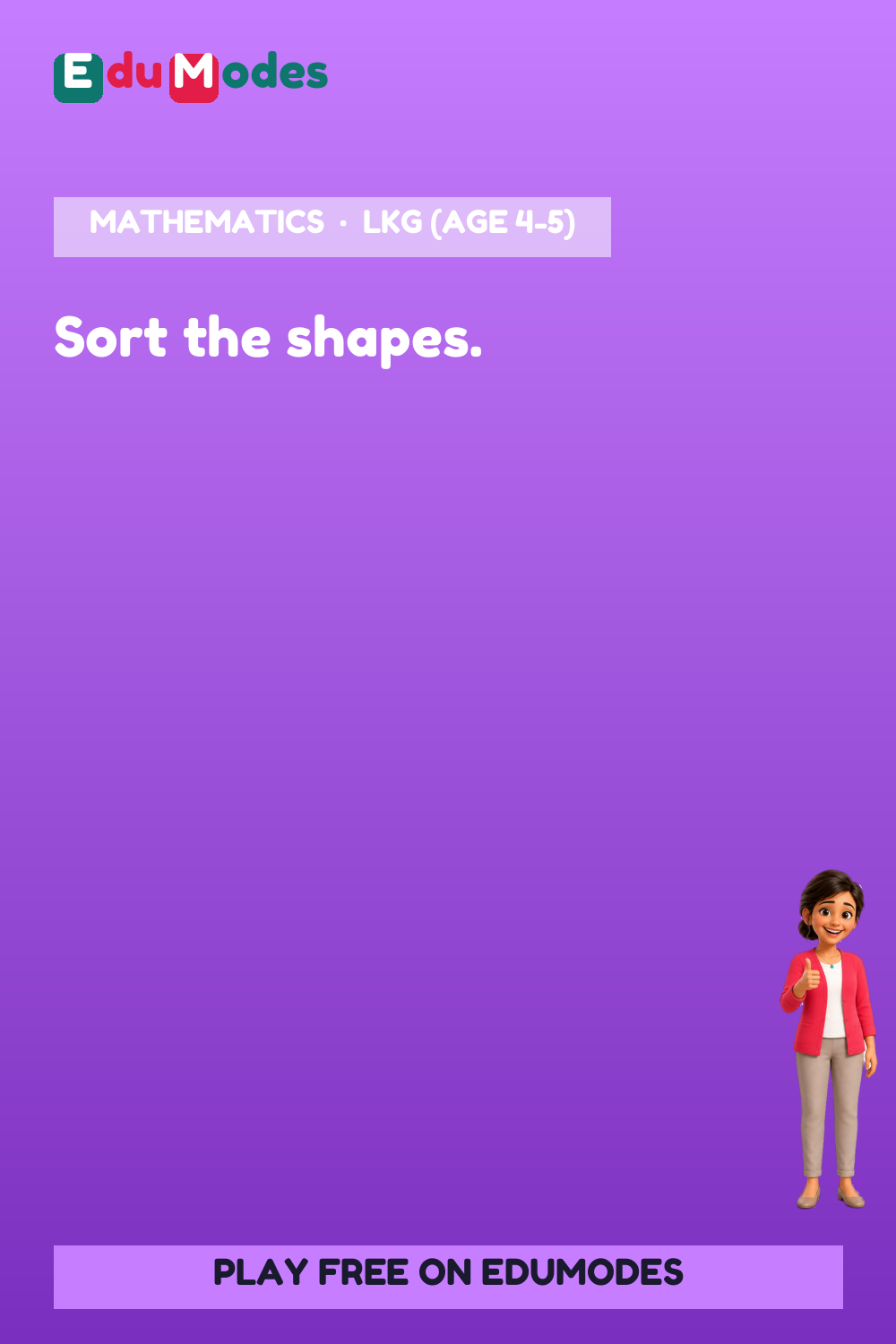 Sort the Shapes: Circles - Interactive Learning Game Preview
