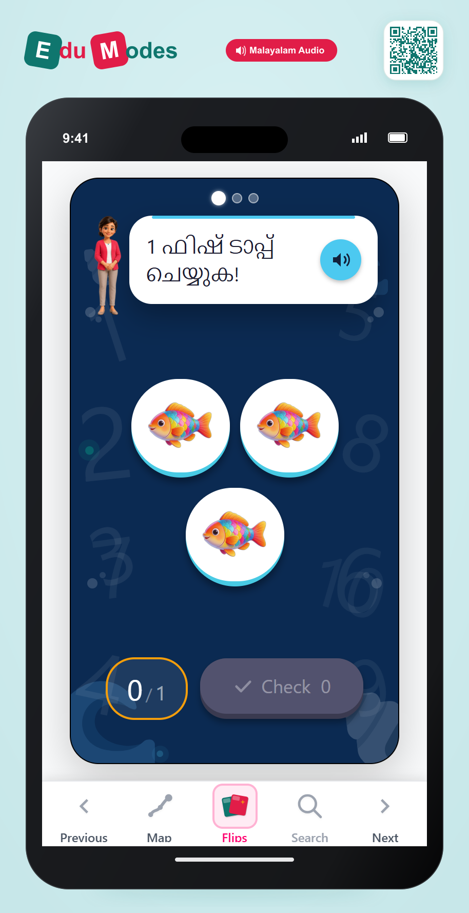 Tap to Count up to 3 - Interactive Learning Game Preview